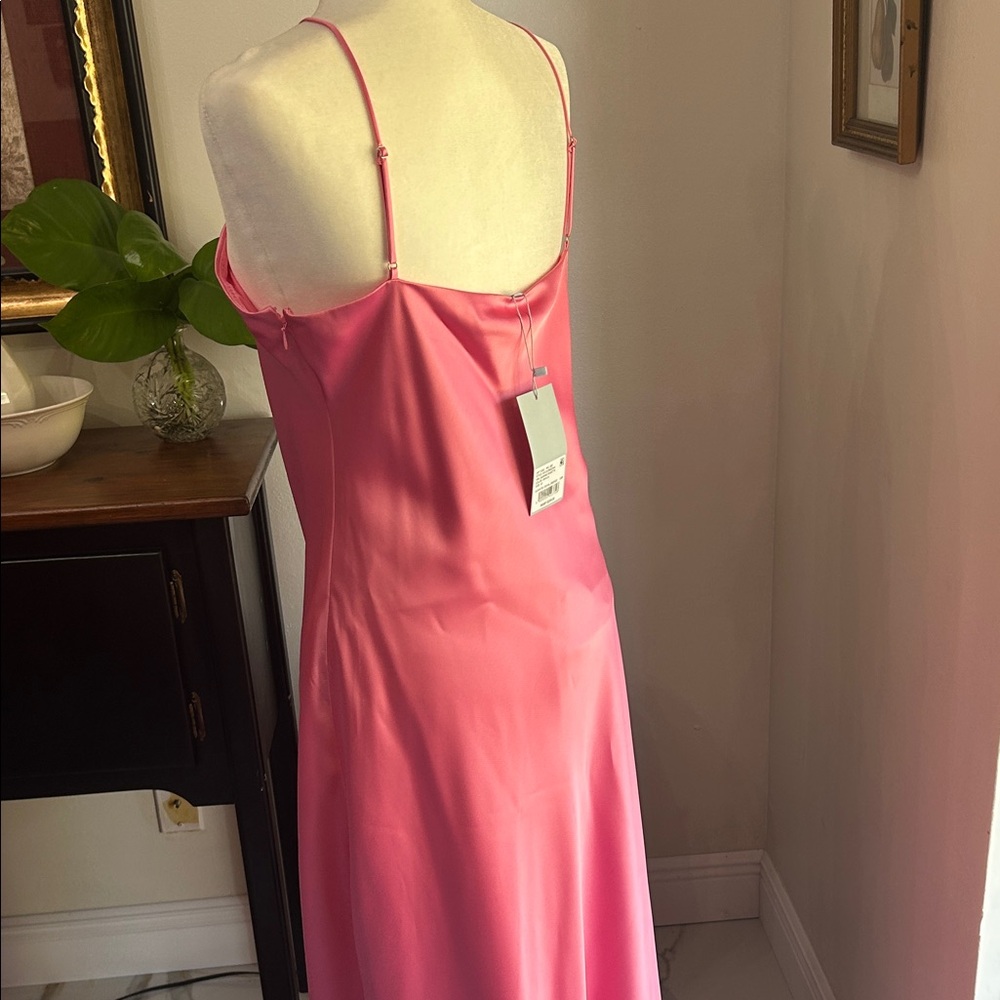 ANTONIO MELANI Pink Maxi Dress with Floral Detail - Picture 6 of 11